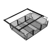 QWORK® Cassetto sotto scrivania, organizer per cassetti per scrivania e toeletta, cassettiera nascosta, robusta e durevole