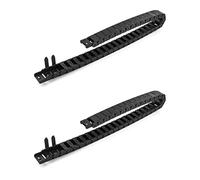 QWORK Catena portacavi semichiusa per utensili CNC, lunghezza 1 metro/3,28 piedi, confezione da 2, dimensione interna 15 x 30 mm, raggio di curvatura R28/38, adatta per varie applicazioni
