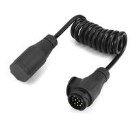 QWORK® Cavo Adattatore per rimorchio 2 Metri - 13 a 13 Pin - per sistemi 12 V per roulotte Camper Camper rimorchio Barca Trattore