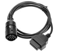 QWORK® Cavo diagnostico OBD2 a 10 Pin, Cavo Adattatore OBD2 da 10 Pin a 16 Pin per Moto, Compatibile con BMW Moto