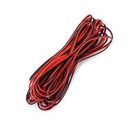 QWORK® Cavo elettrico da 10 metri 22AWG, cavo a 2 fili nero rosso, cavo di prolunga, per strisce luminose a LED per auto