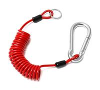 QWORK Cavo Freno Rimorchio Sicurezza, Cavo Freno e Cavo a Strappo di Sicurezza, 1.8 m x 5mm