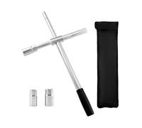 QWORK® Chiave a croce telescopica per ruote auto - Acciaio cromato al vanadio - 17/19mm 21/23mm - Estendersi fino a 60 cm