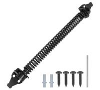 QWORK® Chiudiporta a Molla da 36cm, Chiudiporta Automatico in Acciaio al Carbonio per Cancelli da Giardino, Recinzioni, Porte in Legno