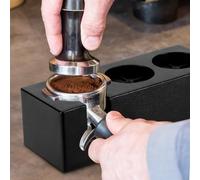 QWORK® Coffee Tamper Station 58mm, Stazione di pressatura portafiltro dal design stabile, regolabile in altezza