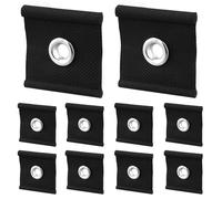 QWORK® Confezione da 10 Occhielli per Tubi 5/6mm - 7/8mm, Accessori per Tubi da Campeggio - 50 x 50 mm