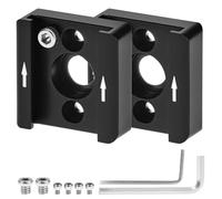 QWORK® Confezione da 2 Adattatore Staffa a Slitta Fredda - Filettatura da 1/4" - per DSLR Camera Cage, Flash, Luci LED, Microfono