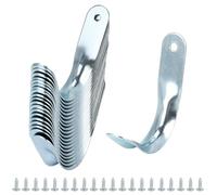 QWORK® Confezione da 20 ganci per dispositivi durevoli, ganci per garage - 20 ganci singoli per garage, giardino, capannone, officina