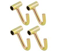 QWORK Confezione da 4 ganci a J per tubo da dito, resistenti da 5,1 cm, ganci a J
