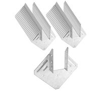 QWORK Confezione da 40 connettori in acciaio zincato, calibro 18, per capriate e legname, resistono a forti forze di vento e terremoti