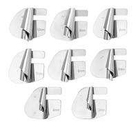QWORK® Confezione da 8 accessori per macchine da cucire piedino per orlo arrotolato, acciaio inossidabile, 3-10 mm