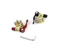 QWORK® Connettori Terminali per Batteria, Morsetti d ella Batteria a Sgancio Rapido Positivo e Negativo per Auto Camion Furgoni Roulotte Camper Barche, 2 Pezzi