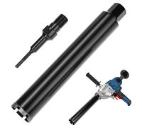 QWORK® Correttore diamantato per carota da 1¼" UNC con SDS Plus adattatore compatibile, Ø68 mm, L 420 mm, ideale per cemento armato, calcestruzzo, marmo e aperture nei muri