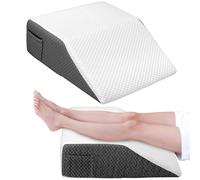 QWORK® Cuscino per gambe, 61x51x20CM alzagambe ergonomico, cuscino gambe per dormire di memoria per elevazione