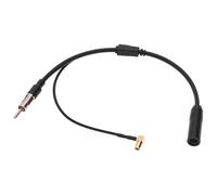 QWORK® DAB antenna auto con connettore SMB à DIN, per autoradio