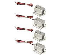 QWORK DC 12V Elettromagnetici solenoide serratura,per Porta Armadietto Cassetto, 4pcs