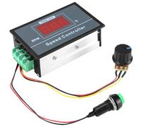 QWORK® DC 6-60V 30A, regolatore di velocità del motore DC PWM con display a LED e interruttore start stop