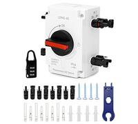 QWORK® Disconnettere Interrurrore Fotovoltaico - 32A 1200V DC IP66 Impermeabile - per Pannello Solare, Batterie Solari, Inverter Solari