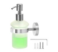 QWORK® Dispenser di sapone a parete, dispenser di sapone per doccia, acciaio inossidabile 304, adatto per gel doccia, sapone per le mani