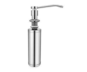 QWORK® Dispenser Liquidi Per Lavello Cucina, 300ml, Per Cucina, Bagno, Doccia, In 304 Acciaio Inox