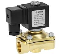 QWORK® Elettrovalvola G1/2" Elettrico in Ottone, 220V AC per Acqua, Aria e Olio"}