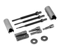QWORK® Estrattore Cuscinetti Interni per Moto, 9-23 mm Estrattore Cuscinetti con Clip Aperte in 5 Misure, Strumenti di Rimozione Cuscinetti per la Riparazione di Autoveicoli, Motocicli e Biciclette