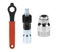 QWORK® Estrattore pedivella per Bicicletta Kit, rimozione Movimento Centrale Bicicletta Attrezzi e Chiave 16 mm, per Mountain Bike
