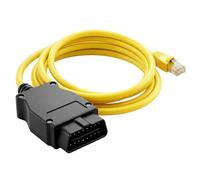 QWORK® Ethernet OBD2 RJ45 Cavo, Adattatore Cavo OBDII ENET, Compatibile con BMW ESYS, Bootmod3, F-Serie, ISTA