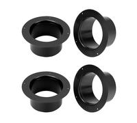 QWORK Flangia del connettore per condotto da 10,2 cm, confezione da 4 pezzi, flangia connettore per sfiato asciugatrice e sistema di ventilazione di riscaldamento/raffreddamento