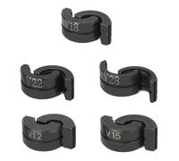 QWORK® Ganascia Pressatrice V Contorno, V12/15/18/22/28 mm per Pinze a Pressare