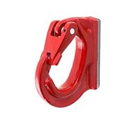 QWORK Gancio per saldatura, 3 tonnellate, finitura verniciata, gancio per saldare per escavatore, caricatore, rosso