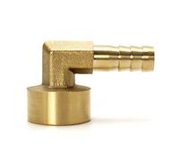 QWORK Giunto a gomito da 90 gradi, Raccordo a gomito in ottone, 10mm x G1/2, 2 pezzi