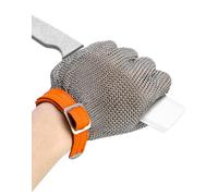 QWORK® Guanti Antitaglio - Protezione di Livello 5 - Acciaio inossidabile 316L - Guanti da Lavoro Alte Prestazioni per Cucina, Giardino e Falegnameria (XL, 1 Pezzo)