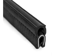 QWORK - Guarnizione in gomma EPDM con lampadina superiore, per bordi da 1/16" a 1/8"