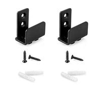 QWORK® Guida per porta scorrevole, Regolabile Guida al Piano Parete, in acciaio, 2 pezzi