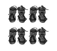 QWORK Gunite Spike Scarpe con 25mm Short Spikes Perfetto per epossidici Pavimenti, Overlay, Installazione di Copertura, di Colore nero (1 Coppia)