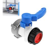 QWORK® IBC Adattatore per cisterne, Rubinetto di intercettazione IBC DN50/75 mm, per cisterne IBC, cisterne per Acqua piovana
