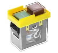 QWORK® Interruttore di sicurezza KJD6 5E4 AC250V 6(4) A, IP55, interruttore per utensili, pulsante di avvio, interruttore elettromagnetico