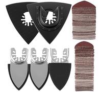 QWORK® Kit di 246 Levigatura Multiuso - 240 Dischi Abrasivi 80mm & 6 Platorelli - Grane 60/80/120/80/240/320 - Kit di accessori multiutensile oscillanti