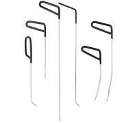 QWORK® Kit Riparazione ammaccature Auto, Strumento Riparazione ammaccature, Kit Riparazione grandine, 6 Tipi di Barre di Ferro per Riparazione ammaccature