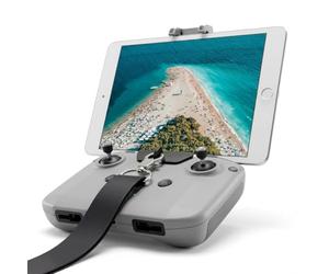 QWORK® Kit Supporto Tablet Compatibile con DJI FLIP/NEO/Mini4Pro RC N3 N2 N1 Radiocomando - Installazione Facile e Senza Smontaggio, include Cordino e 2 Cavi Dati