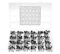 QWORK® Kit Transistor BJT PNP NPN - 600 Pezzi, 24 Valori, Modelli Vari - A1015 A733 C1815 C945 BC327 BC337 BC557 2N2222 2N2907 2N3904 2N3906 2N5401 2N5551 S9012 S9013 S9014 S9015 S9018 S8050 S8550