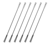 QWORK Laboratorio Acciaio Inossidabile Micro Spatola, 200mm 6 Pezzi