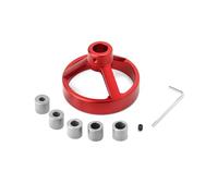 QWORK Localizzatore per trapano a foro diritto, guida per trapano a 90 gradi 6/7/8/9/10 mm Bit Punch Locator Jig Boccola in acciaio inossidabile Strumenti per la lavorazione del legno