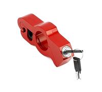 QWORK Lucchetto per motocicletta, resistente, antifurto, regolabile, per manubrio della bicicletta, con impugnatura, acceleratore, freno, manubrio per fissare bici, scooter, ciclomotore o ATV, colore