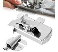QWORK® Macchina da Cucire Guida Cucitura Magnetica e Piedino per Orlo Arrotolato da 6 mm, Accessori per Cucire in Acciaio Inox per Macchine industriali