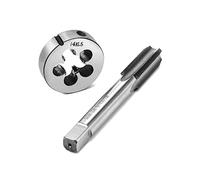QWORK® Maschio, rubinetteria a vite M14x1.5mm, set di maschi e filiere tonde