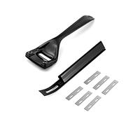 QWORK® Metallo Pelle Skiver Kit con 6 Pezzi Lame Alternative, Strumenti per Rendi Sottile la Pelle