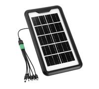 QWORK® Mini pannello solare portatile per telefono - 3.5W 6V 600mA impermeabile IP65 - per escursionismo, campeggio, attività all'aperto