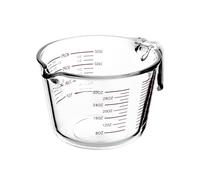 QWORK® Misurini cucina da 1 litro in vetro borosilicato, Caraffa graduata ml/oz/pint/cup, adatta al forno, al microonde